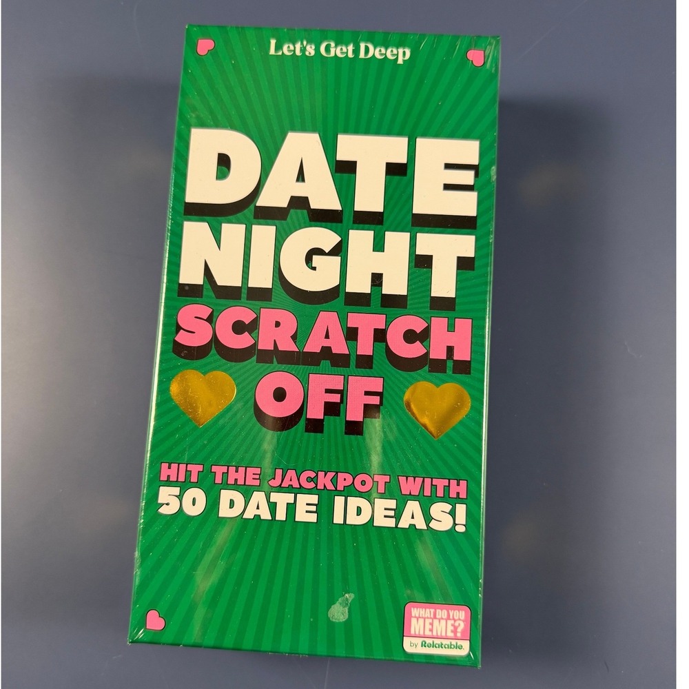 Let's Get Deep Date Night Scratch Off Game 50 Ideas New Sealed Couples Fun